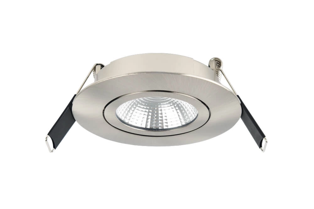 Platte inbouwspot Lux Slim 3000K - RVS Lyora 5055788250043