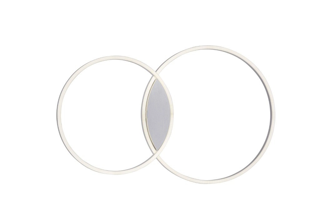 Design plafondlamp Q-Kate 2-rings 96cm grijs Paul Neuhaus 4012248333549