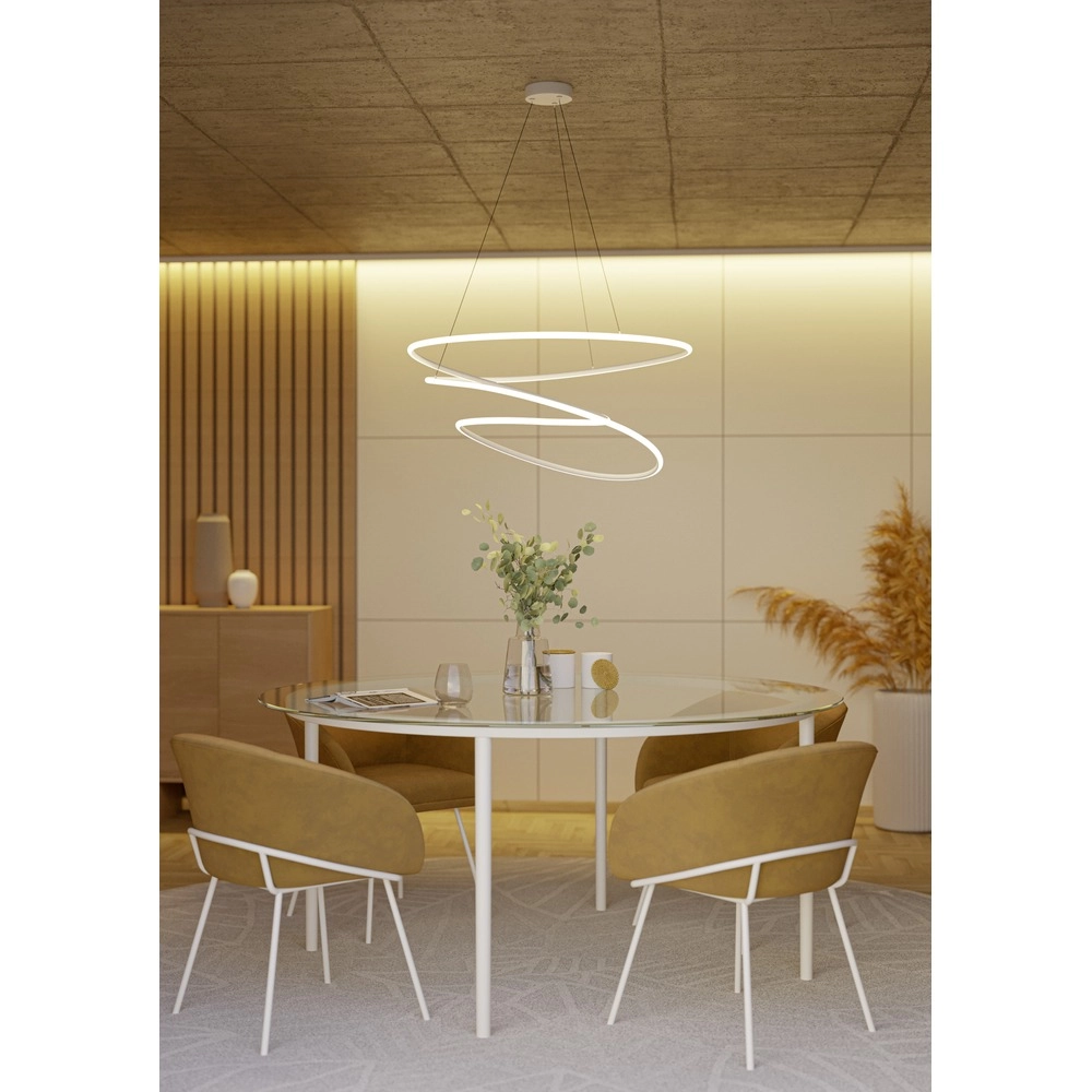 Moderne hanglamp Racale Ø 78cm brons Eglo 9008606391424