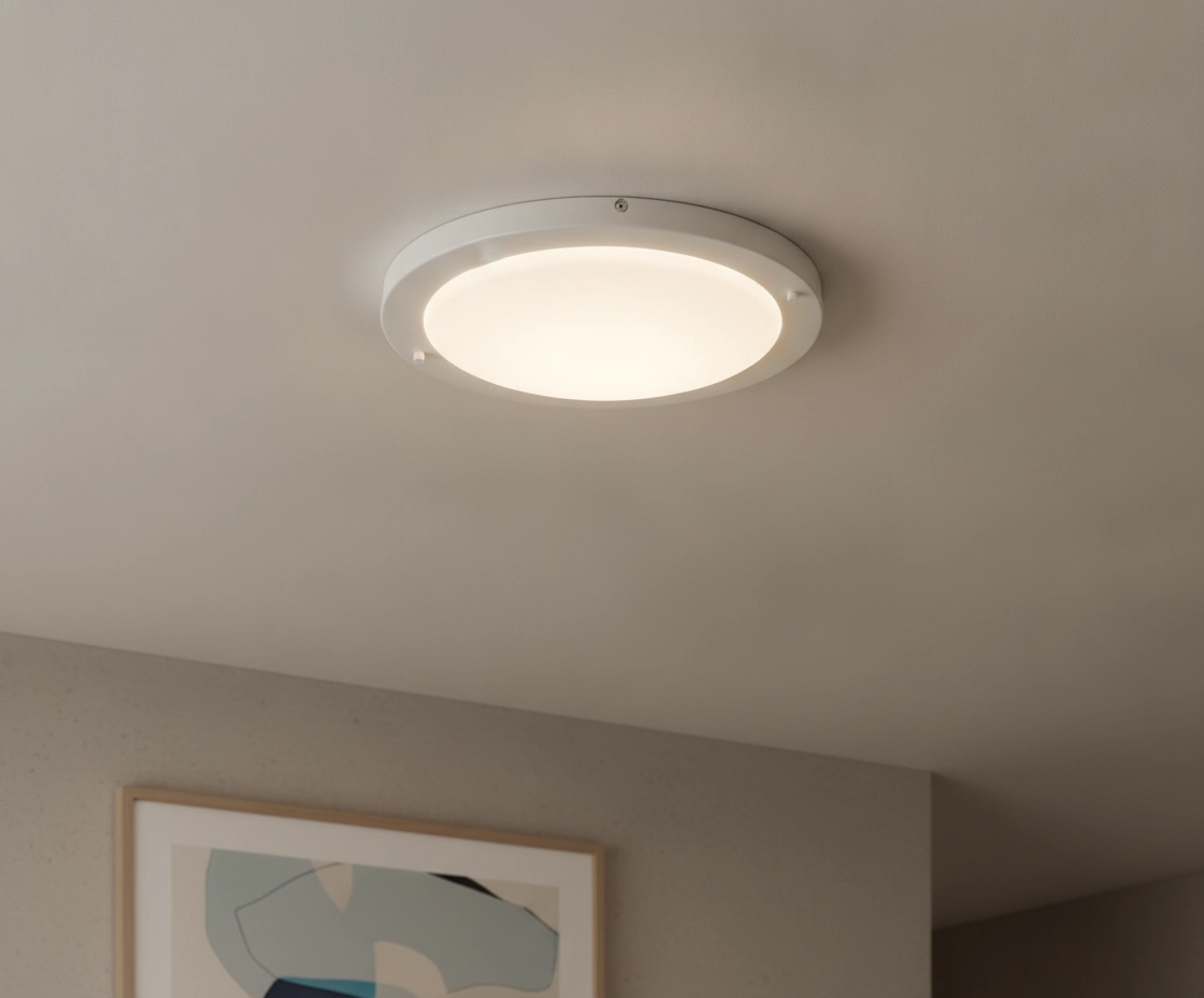 Led plafonnière Yuca Ø 30cm wit