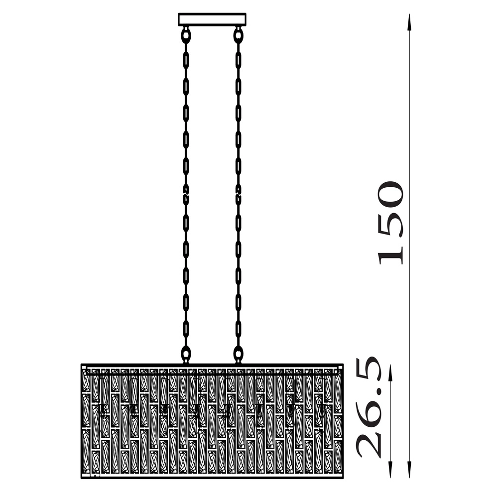 Hanglamp Bijou messing Searchlight 5053423283074