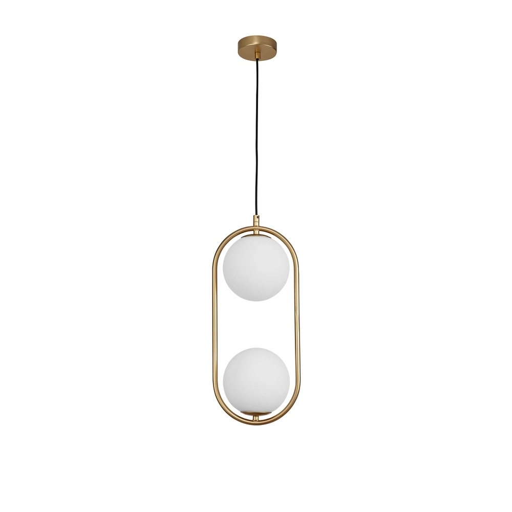 Design hanglamp Obitar dubbel ovaal goud Lyora 5212017427694