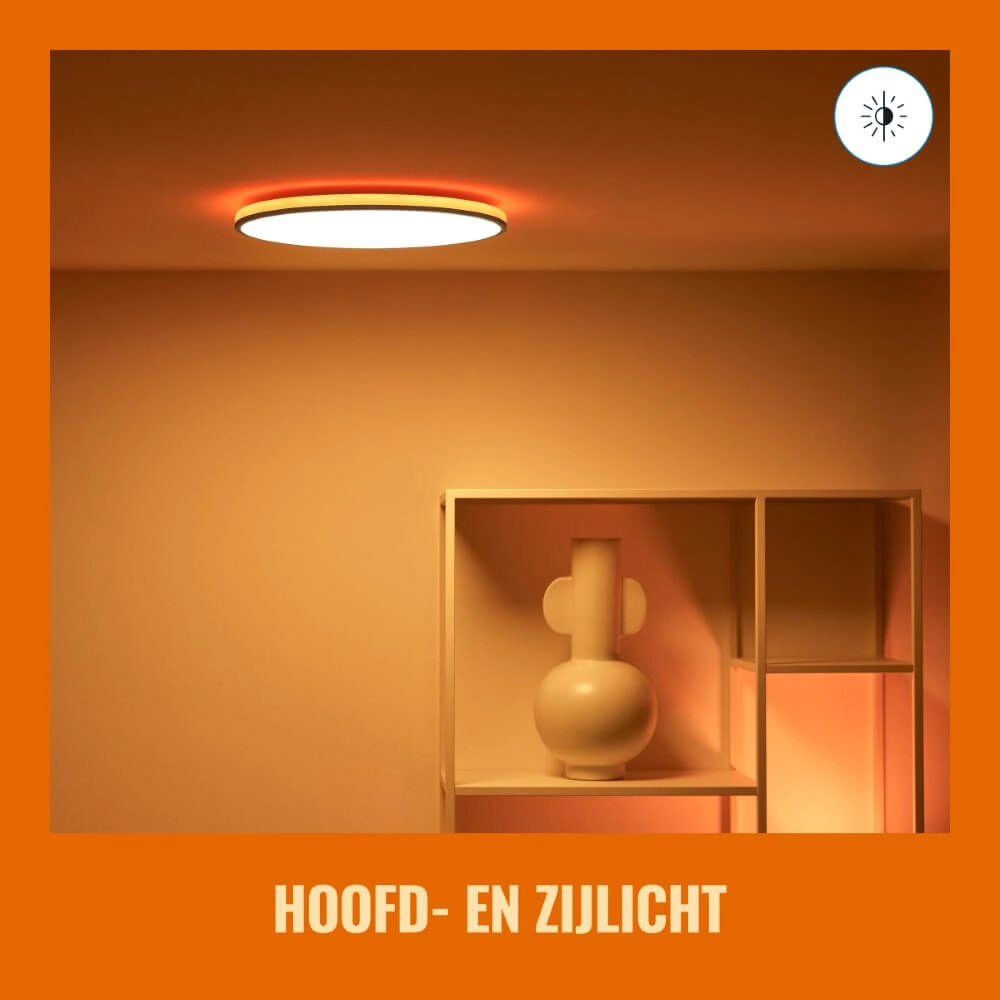 Slimme plafonnière Rune Ø 40cm - zwart WiZ 8719514554290