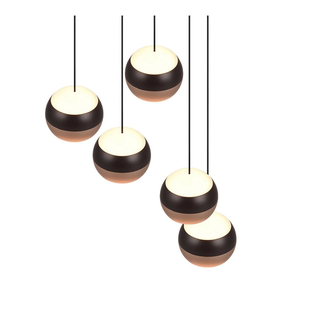 Design hanglamp Orbit 5-lichts rond Trio 4017807578867