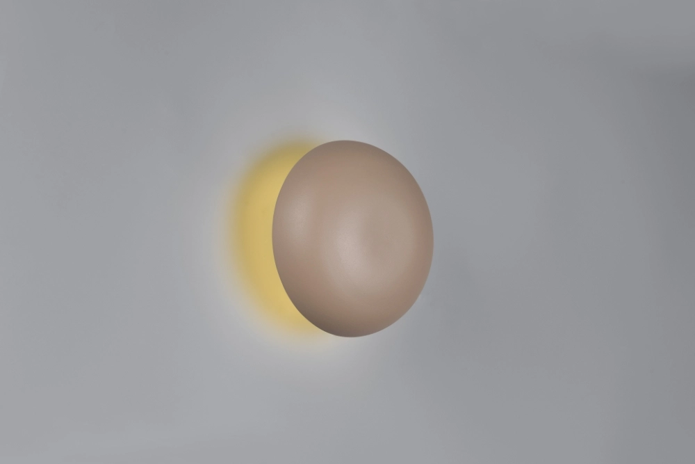 Crème wandlamp Davey Ø 15cm