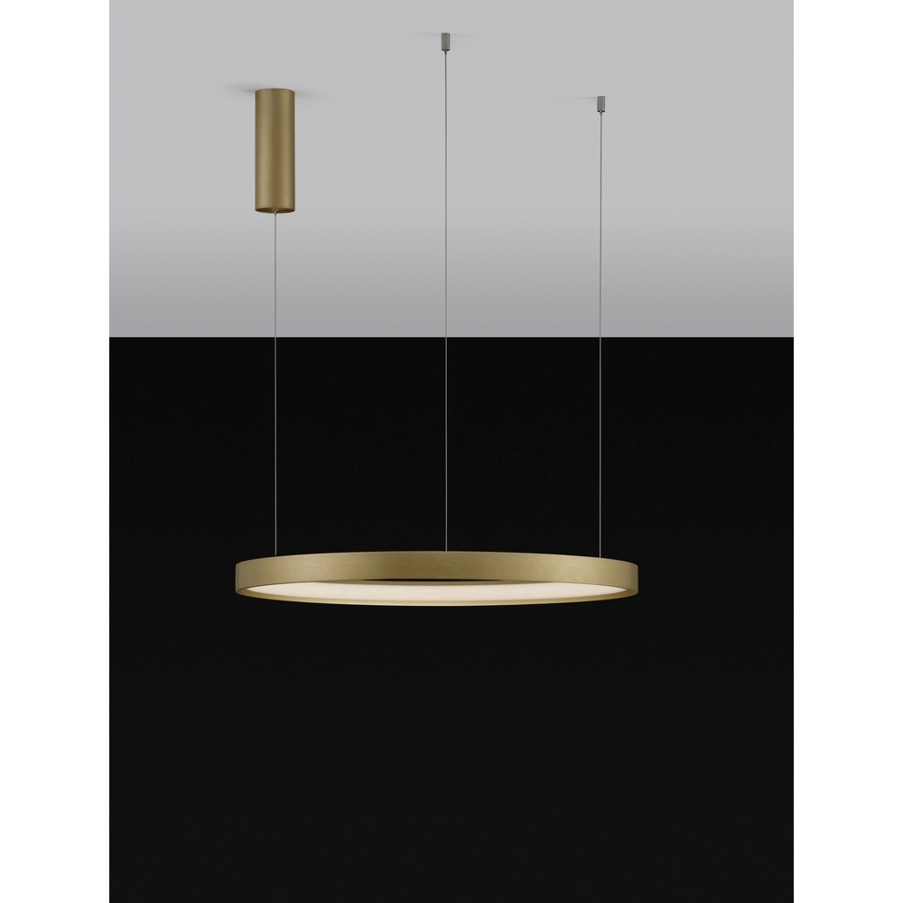 Ronde hanglamp Perrine goud Ø 60cm Lyora 5212017438447