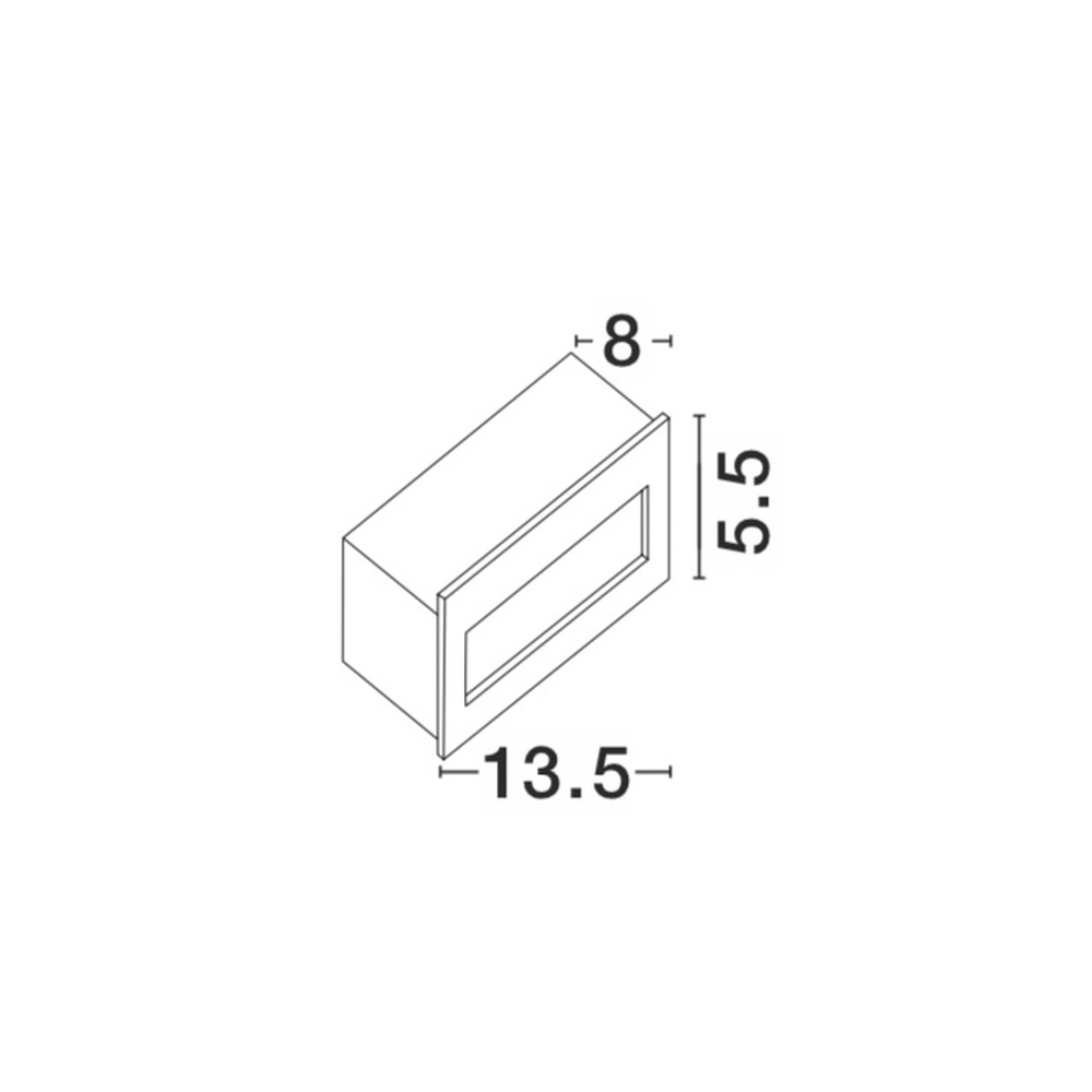 Inbouwlamp Krypton grijs 13,5cm Lyora 5212017409362