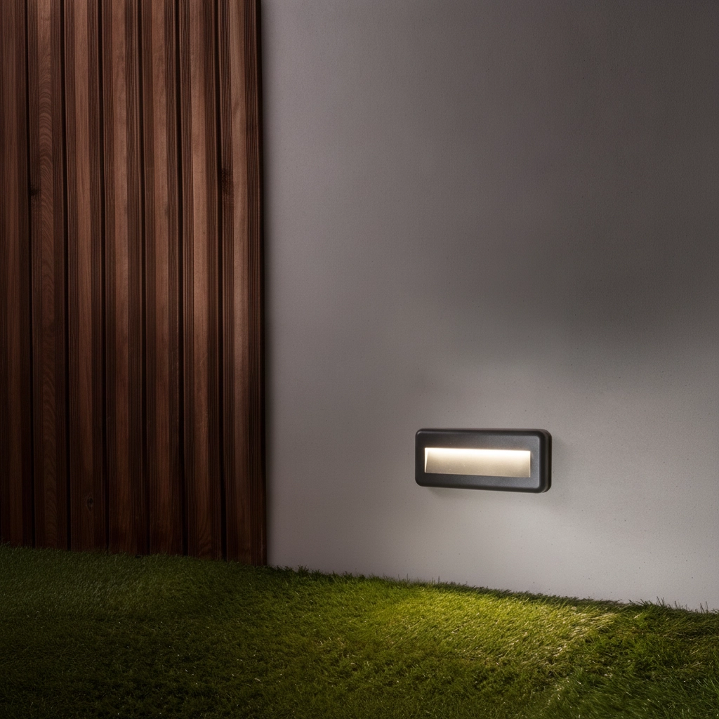 Wandlamp Pulsar rechthoek grijs