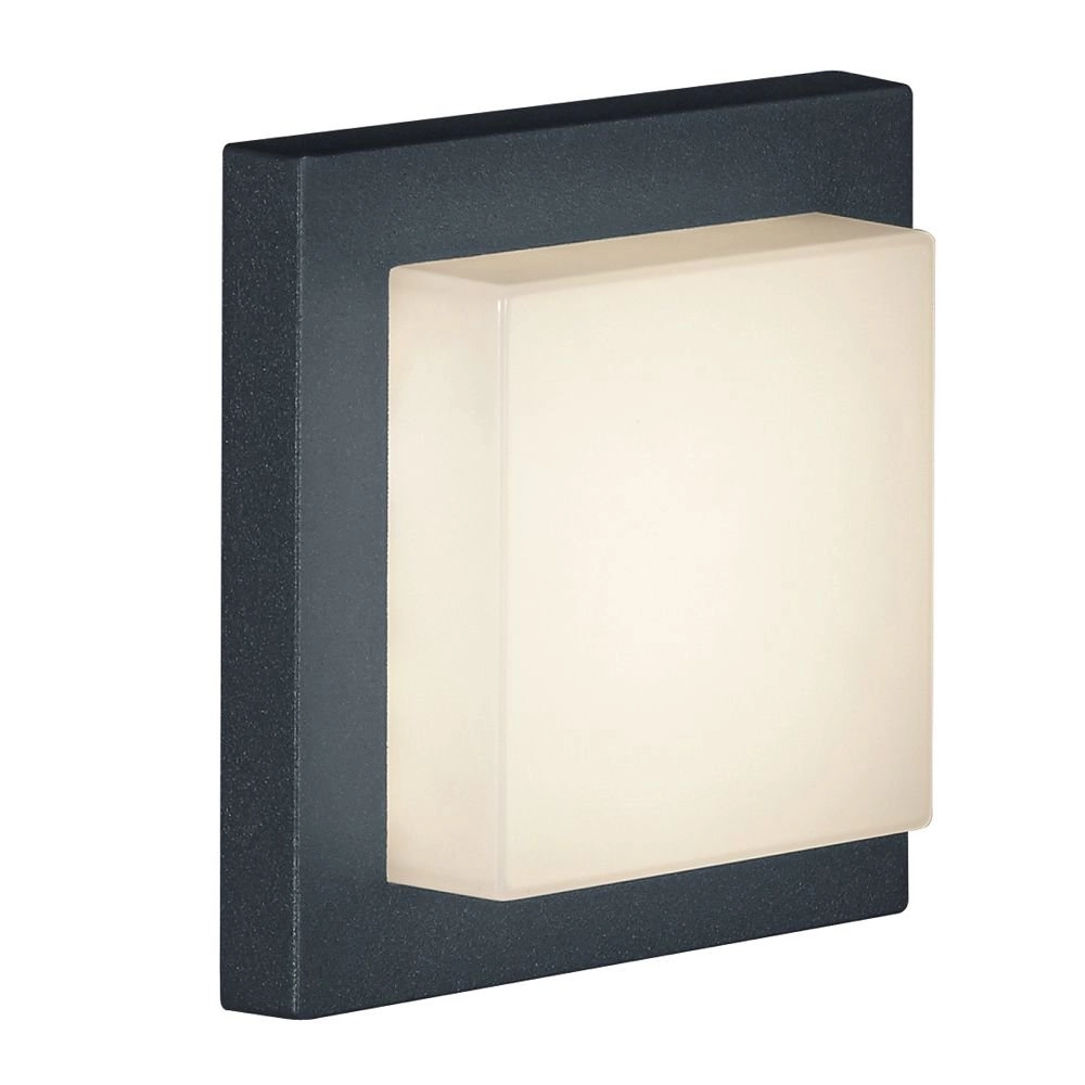 Vierkante plafondlamp Hondo 14cm antraciet Trio 4017807259131