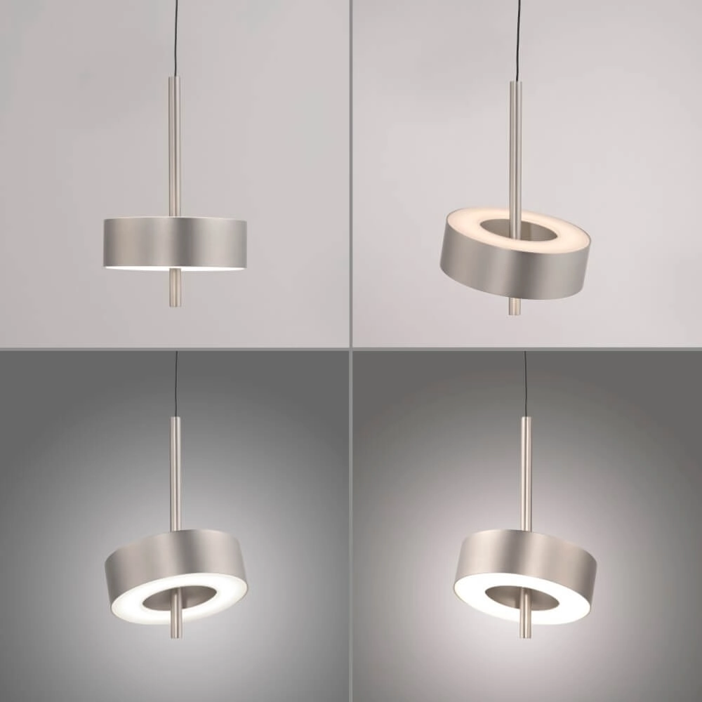 Hanglamp Q-Rotate aluminium modern Paul Neuhaus 4012248383148