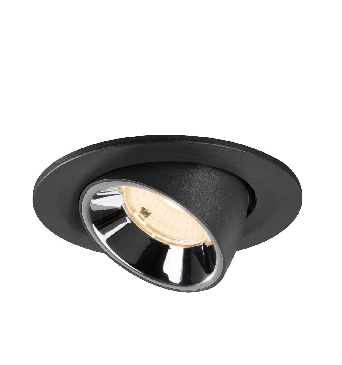 Inbouwspot Numinos Gimble S zwart/chroom 2700K - 55gr SLV 4024163313674