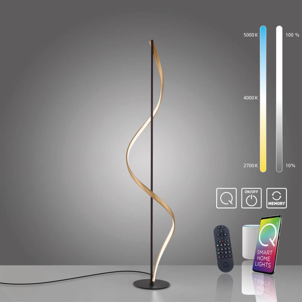 Design vloerlamp Q-Swing antraciet Paul Neuhaus 4012248373781