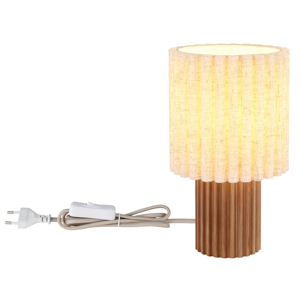 Unieke tafellamp Jannie bruin rond Globo 9007371586905
