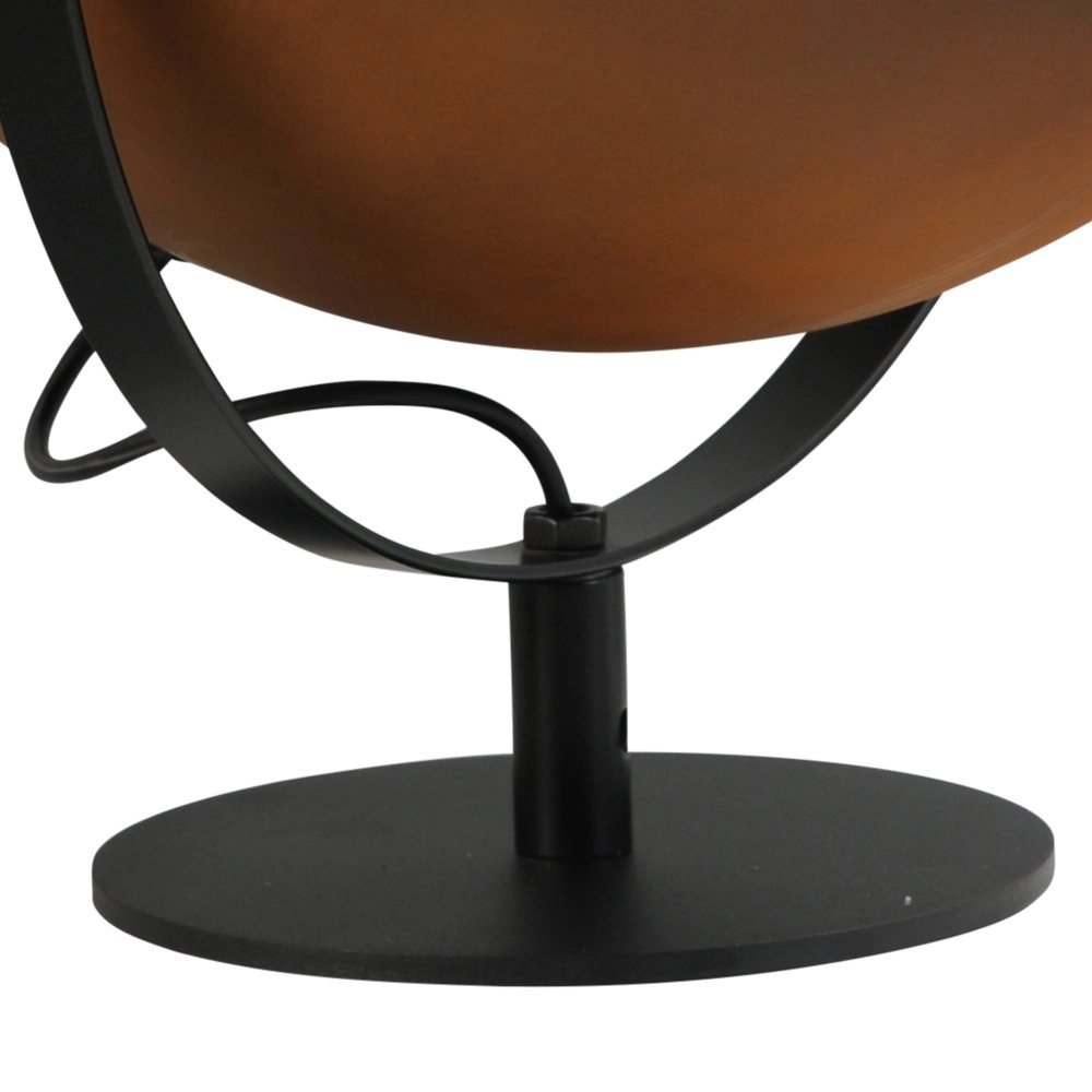 Roestbruine Industria Uplighter 40cm met witte binnenkant Masterlight 8718121236773