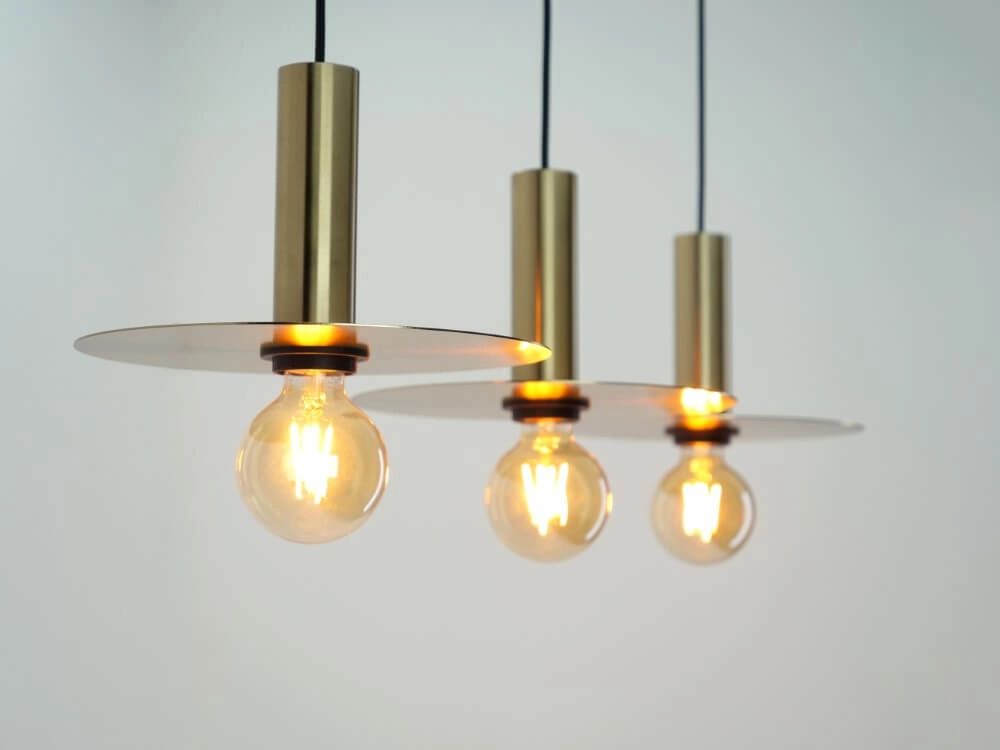 Gouden 3-lichts hanglamp Escandell Eglo 9008606273881