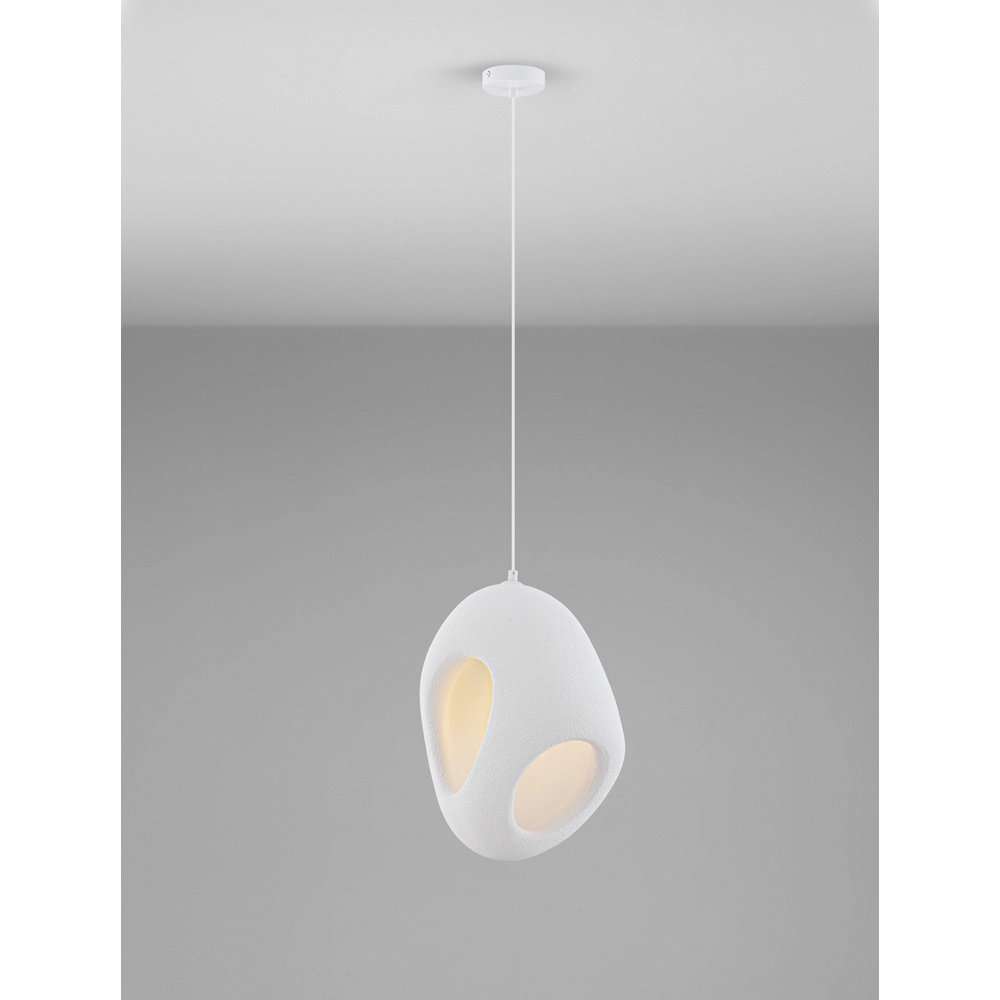 Natuurlijke hanglamp Tempus wit 40cm Natuurlijke hanglamp Tempus wit 40cm