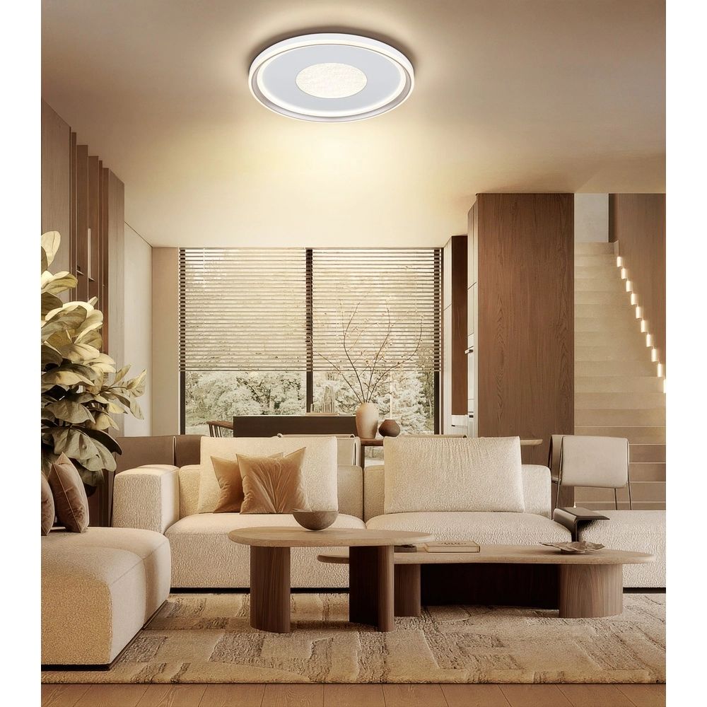 Plafondlamp Eila Ø 59cm wit Globo 9007371572458