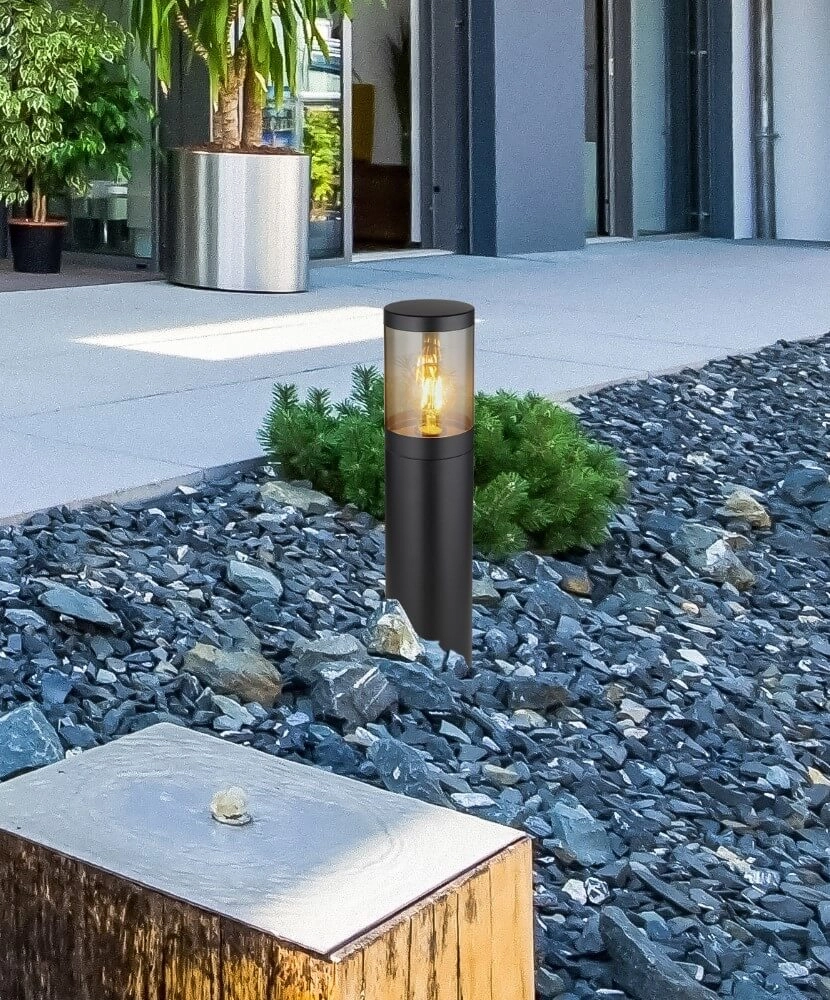 Zwarte terraslamp Xeloo 50 cm Globo 9007371443758