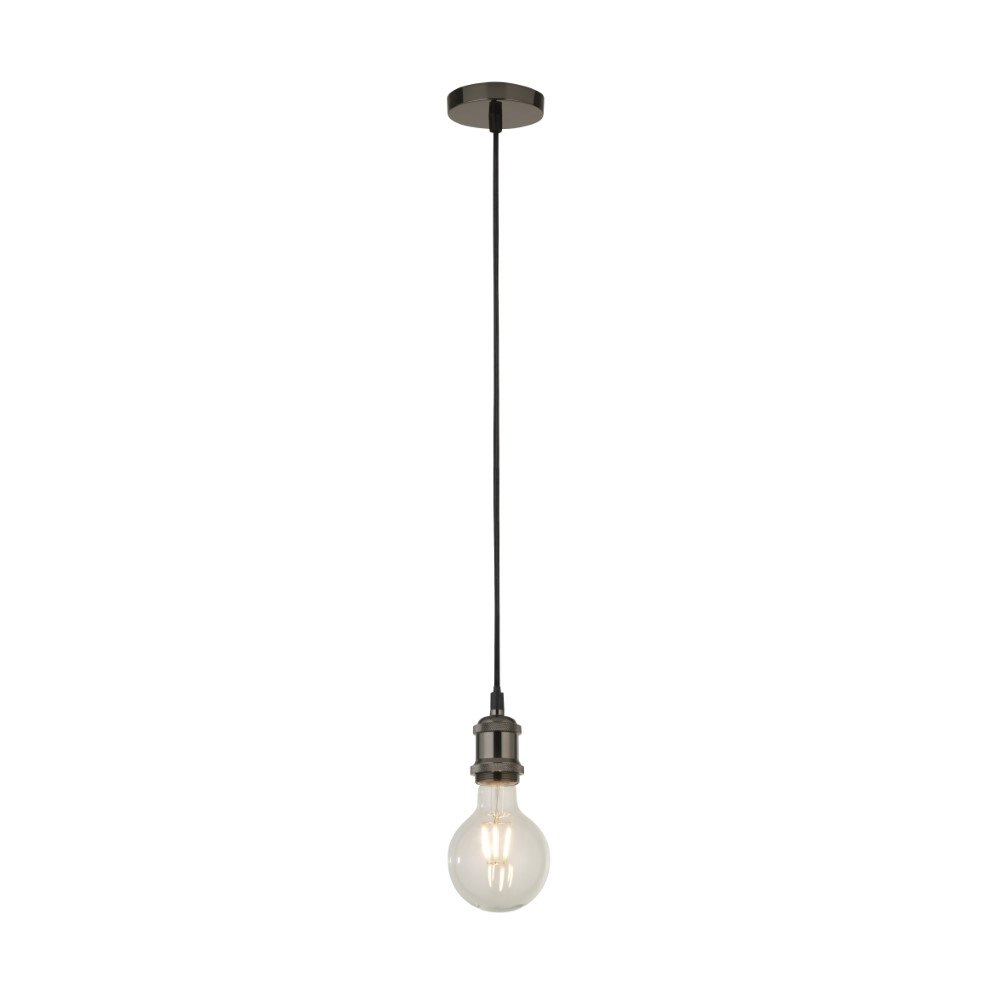 Landelijke pendel Suspi zwart chroom Searchlight 5053423140766