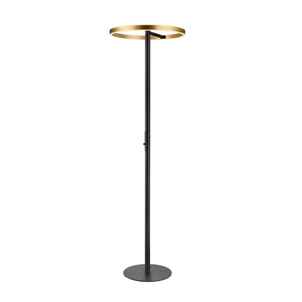 Zwart met gouden design vloerlamp One Straight