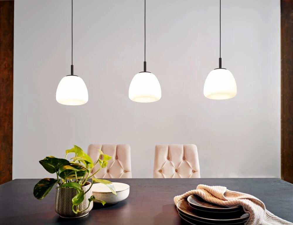 Eetkamer hanglamp Balmes 3x opaal glas Stars of Light 9008606243167