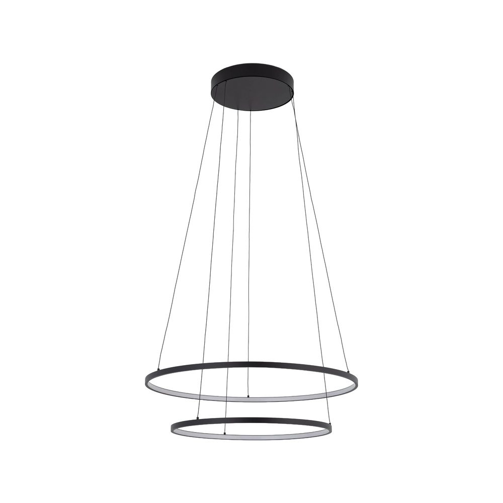 Design hanglamp Circolo Led zwart Ø 60cm