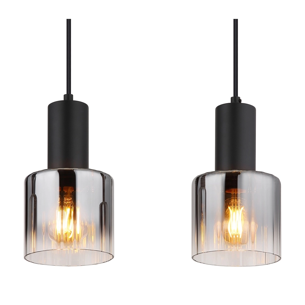 Design hanglamp Jack 4-lichts zwart Globo 9007371507832