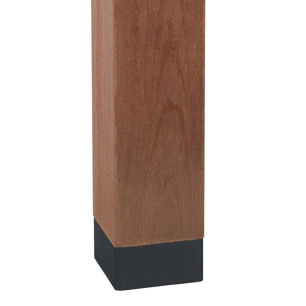Tuinverlichting hout Selham 85cm zwart met houtbruin Franssen 7042891410660