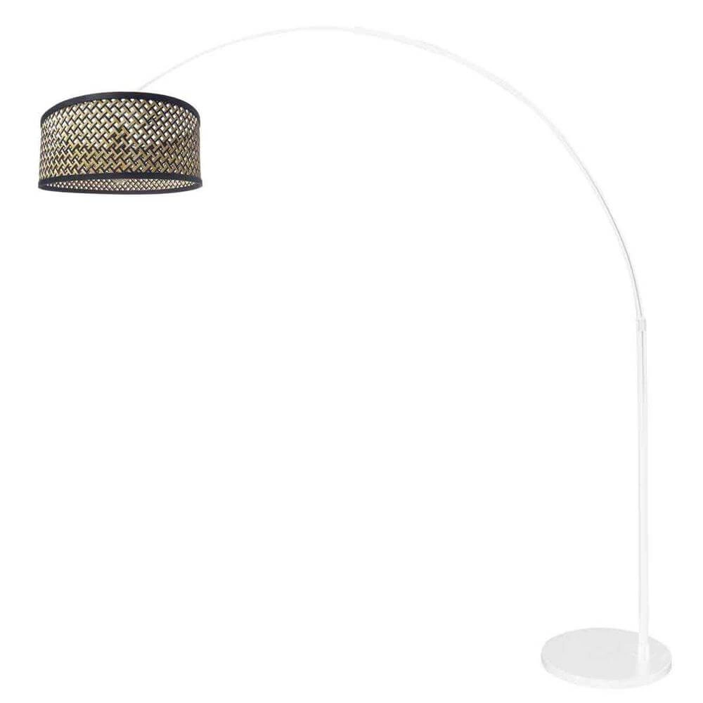 Booglamp Sparkled Light wit met bamboe kap Steinhauer 8712746172836
