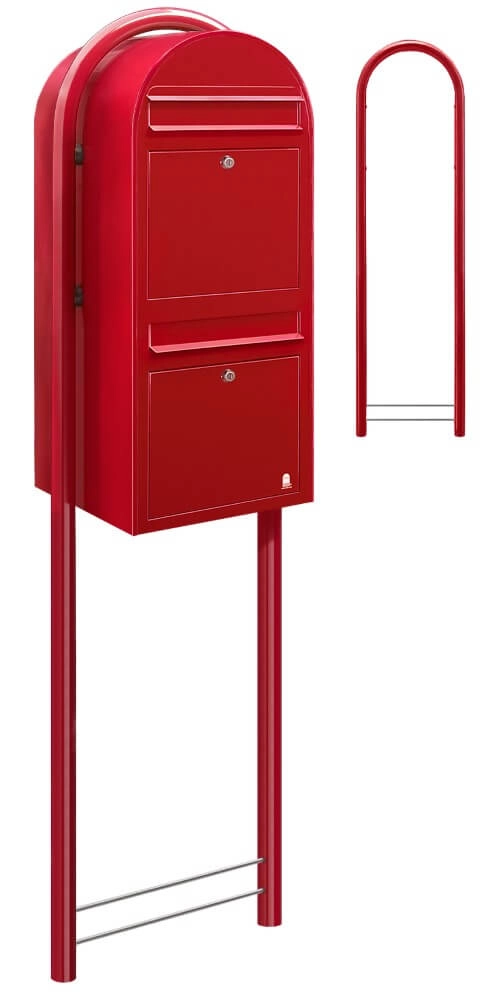 Brievenbus Duo 3001 Helderrood Bobi 6417237014054