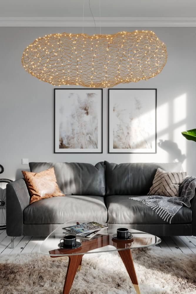 Hanglamp Hayden goud 50cm By Rydéns 7391741012609