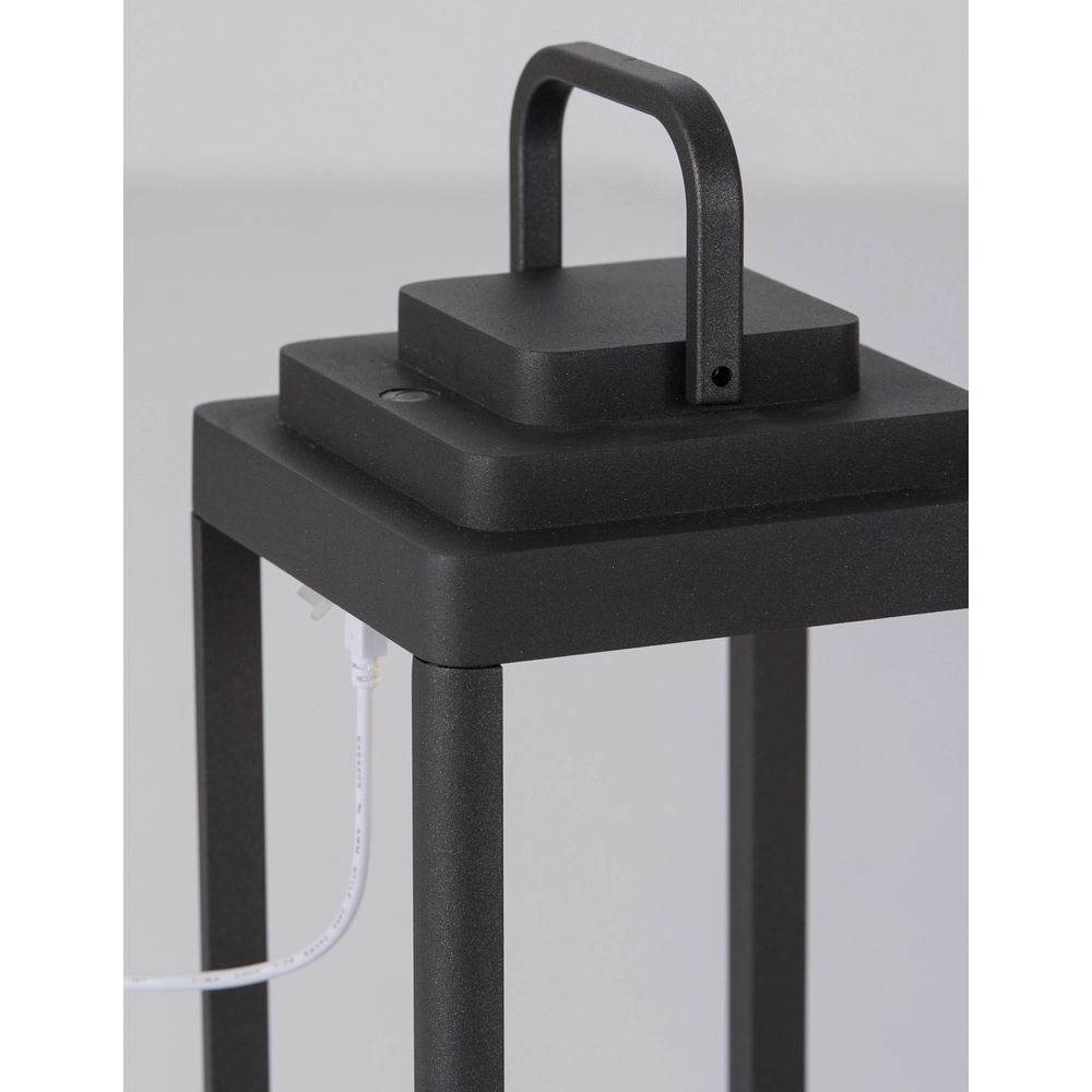 Strakke tafellamp Figi antraciet 35cm Lyora 5212017428677