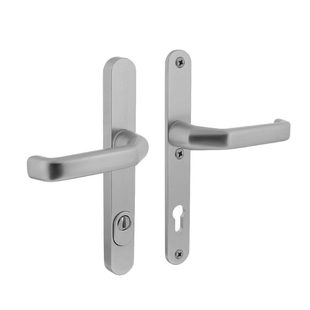 Achterdeurbeslag Aurano smal PC 92mm kerntrekbeveiliging aluminium