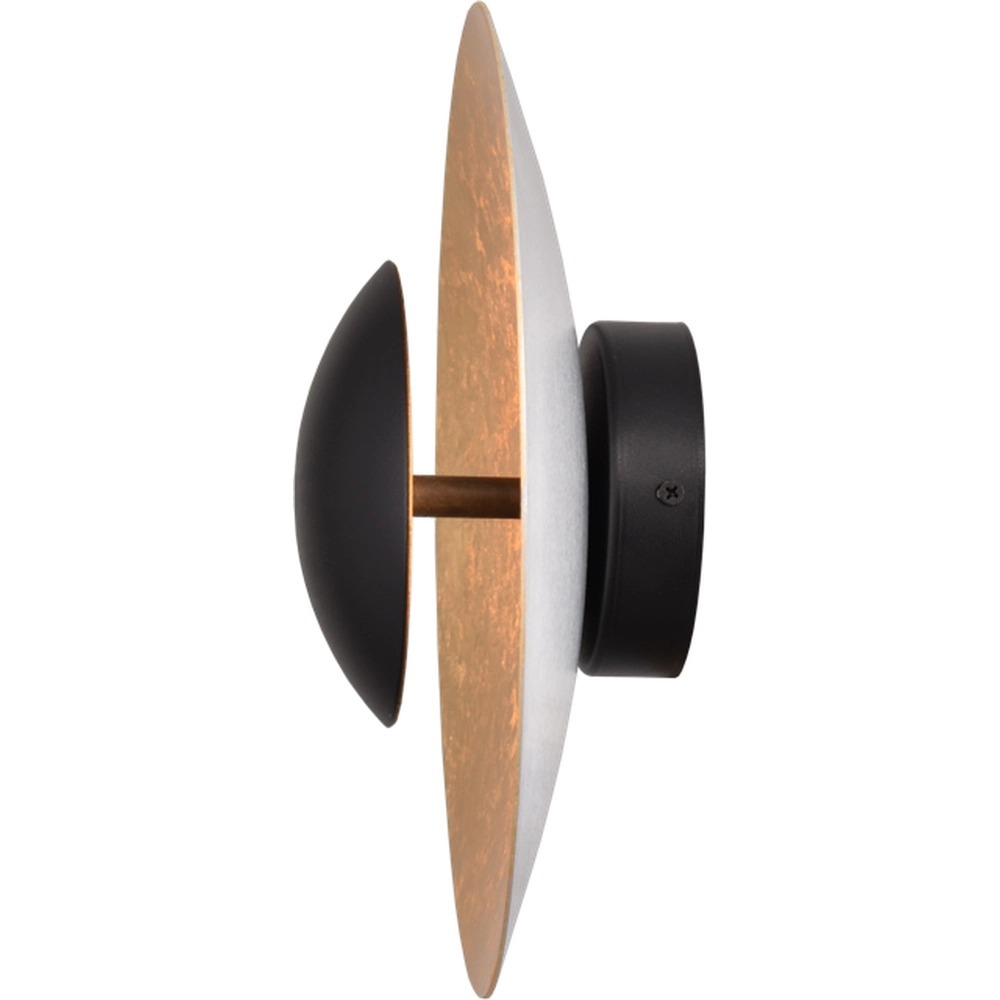 Wandlamp Zyan zwart met goud Masterlight 8718121207490