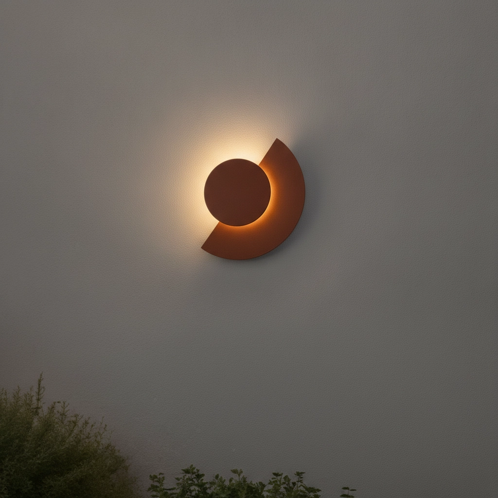 Moderne wandlamp Gloo roestbruin - 3000K