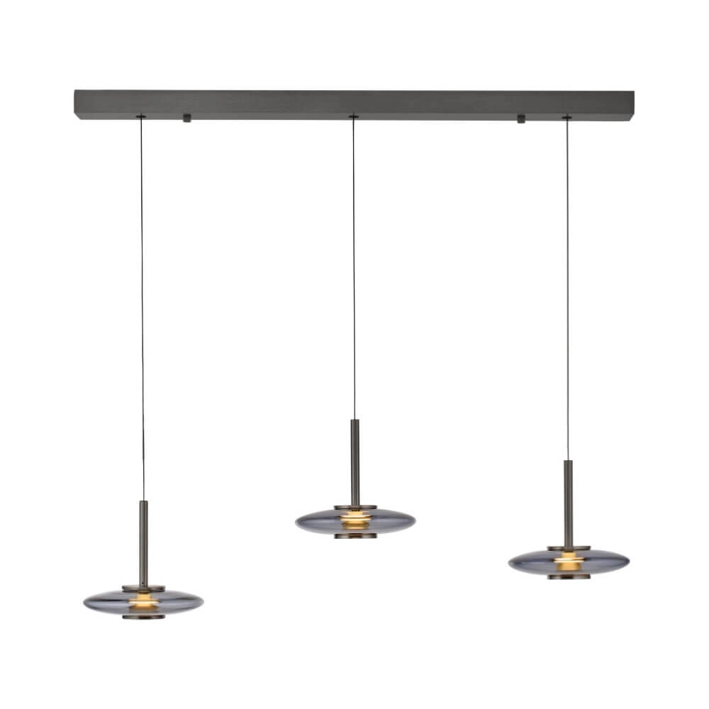 Hanglamp 3-lichts Pure Vitrum design grijs Paul Neuhaus 4012248382646