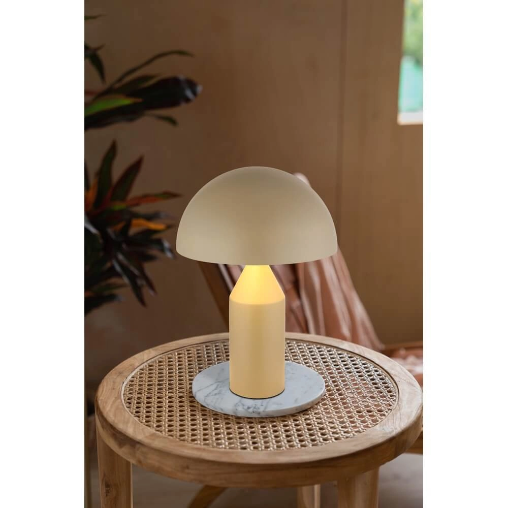 Design tafellamp Atoma zand bruin Globo 9007371462780
