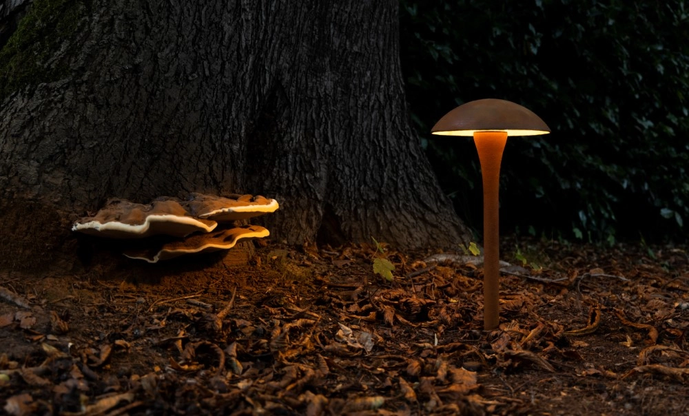 Moderne staande lamp Fungy roest Moderne staande lamp Fungy roest