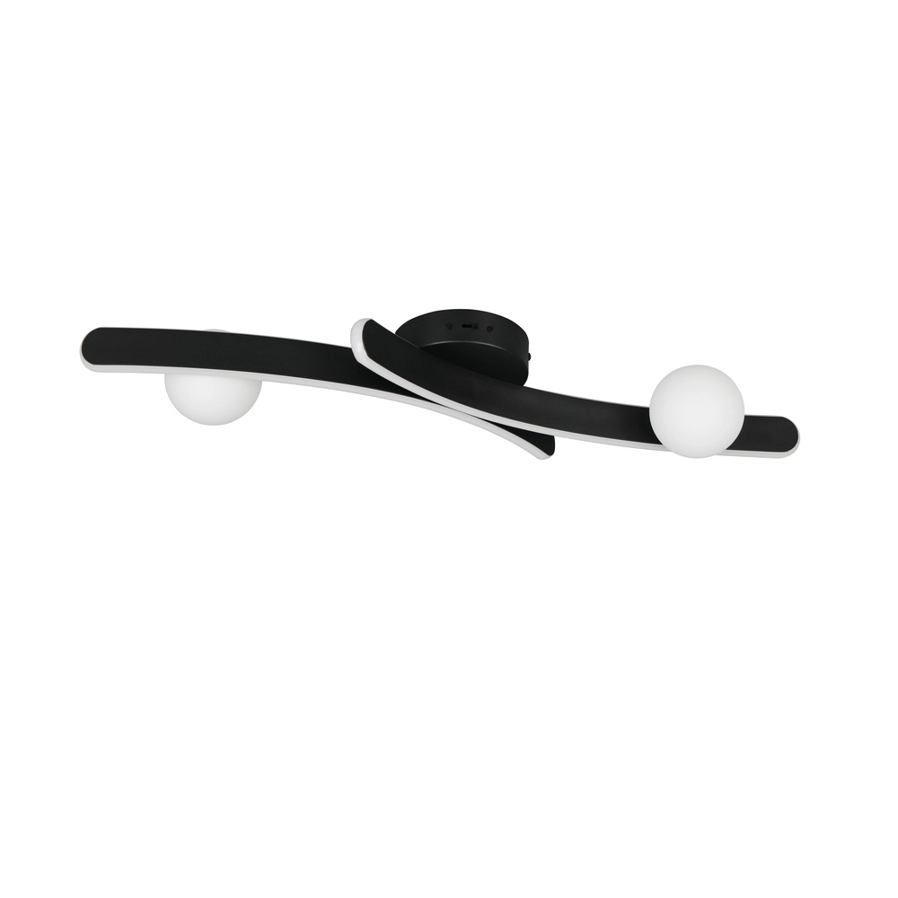 Design plafondlamp Napoli zwart Trio 4017807683455