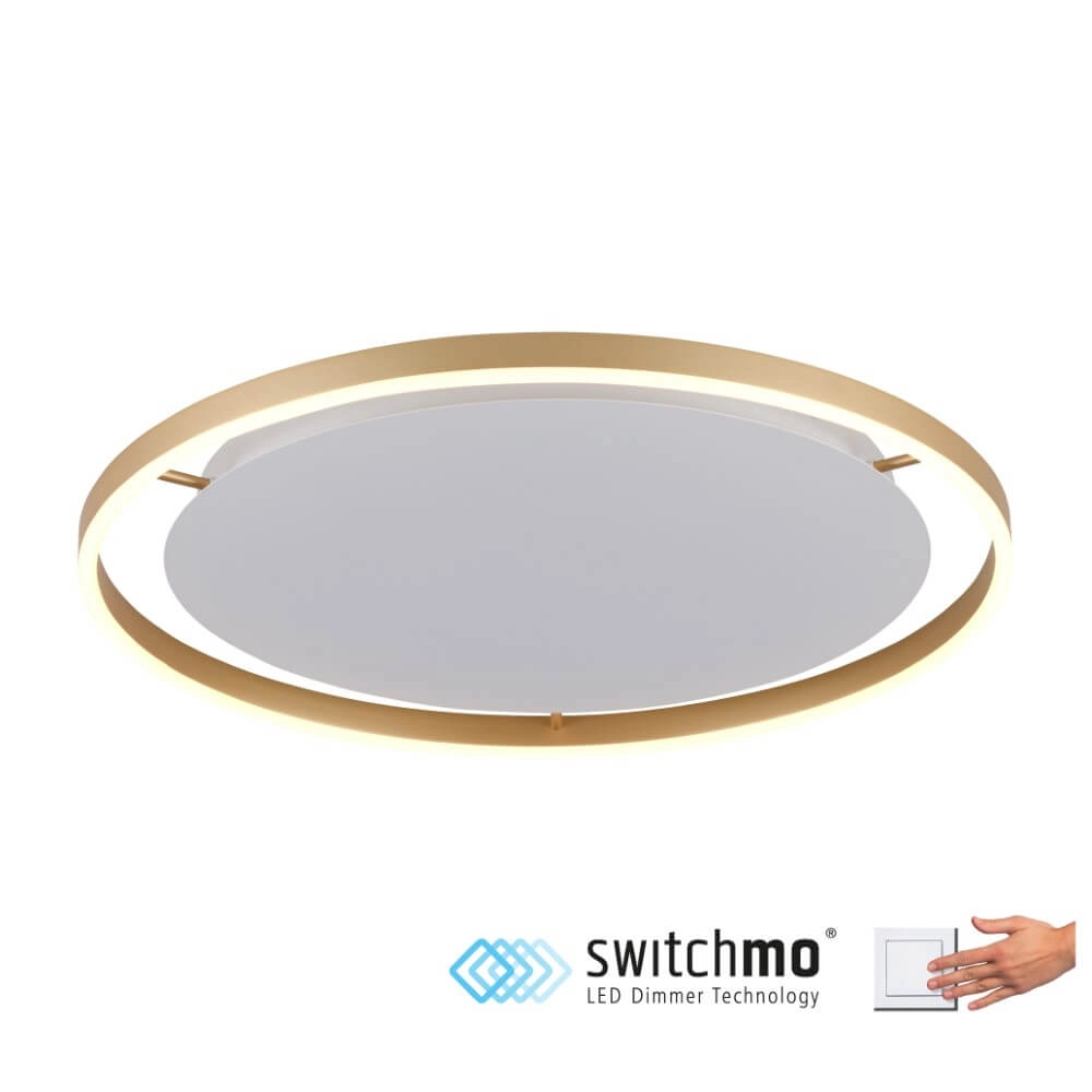 Plafondlamp Ritus messing Ø 58,5cm Just Light 4043689985639