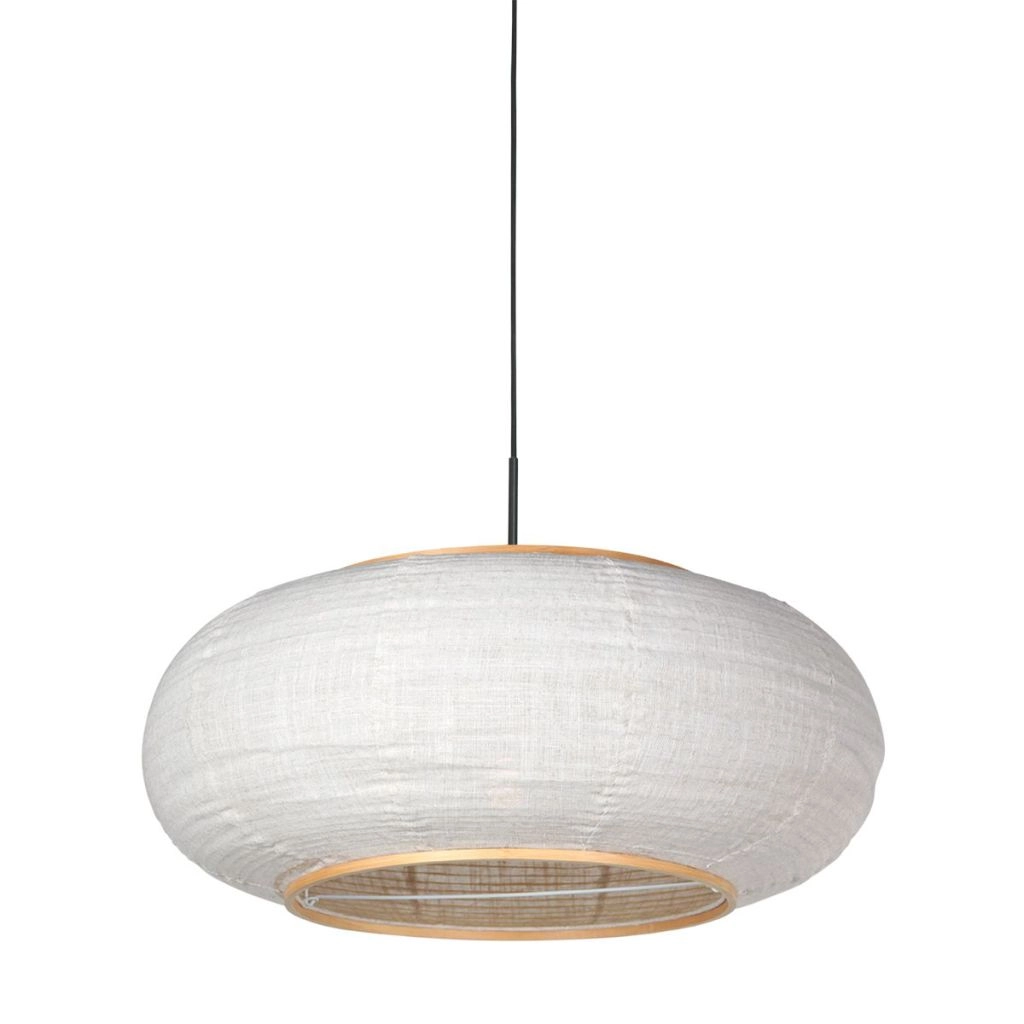 Hanglamp Silva Alba met witte kap Ø60cm