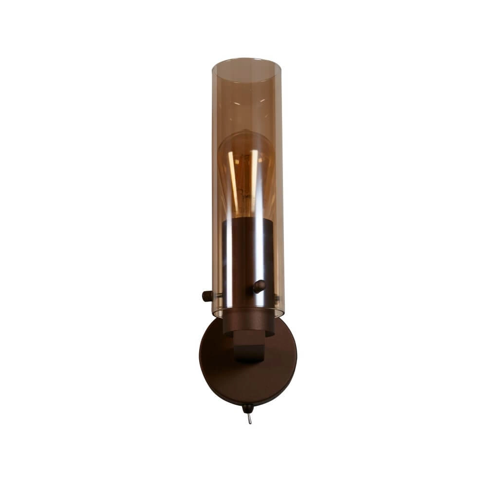 Design wandlamp Sweden II mocha bruin Searchlight 5053423272054