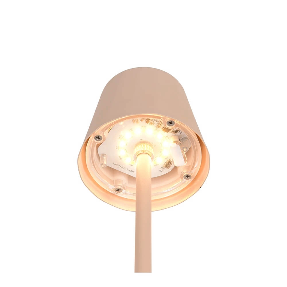 Oplaadbare tafellamp Diaz zandkleurig Trio 4017807644791