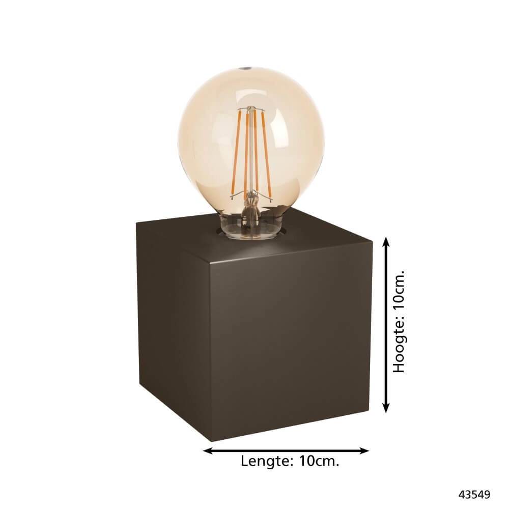 Tafelblokje Prestwick 2 donker brons Eglo 9002759435493