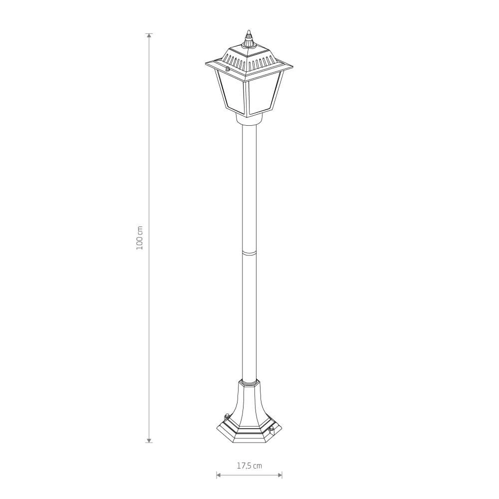 Staande tuinlamp Ana 1m Lyora 5903139105019