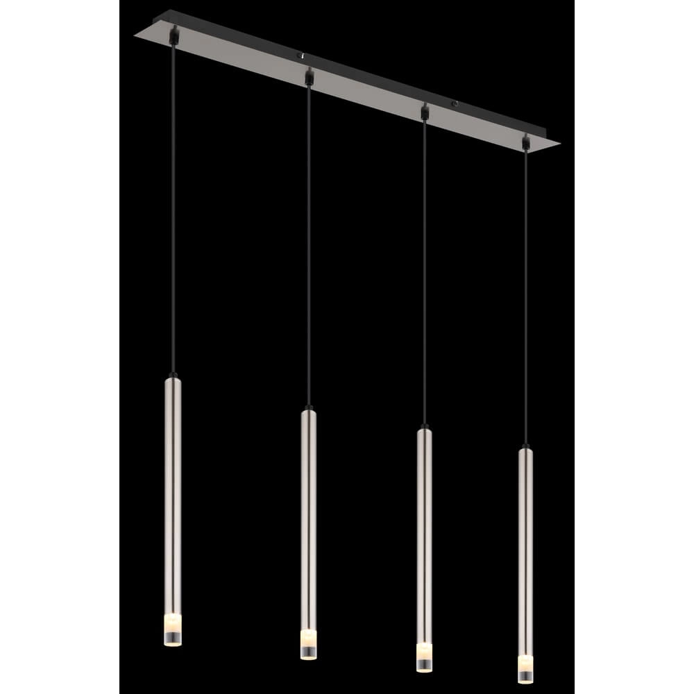 Design hanglamp Ryan 4-lichts nikkel Globo 9007371487042