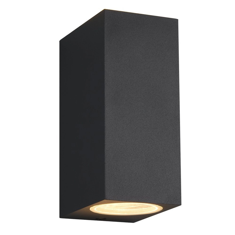 Zwarte wandspot Roya up en down Trio 4017807453195