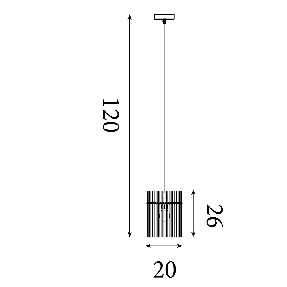 Hanglamp Swizzle 1-lichts zand bruin Ø 20cm Searchlight 5,05342E+12