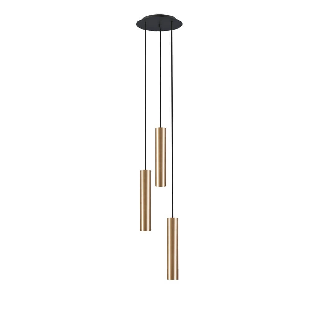 3-lichts hanglamp Baton goud Lyora 5903139785594