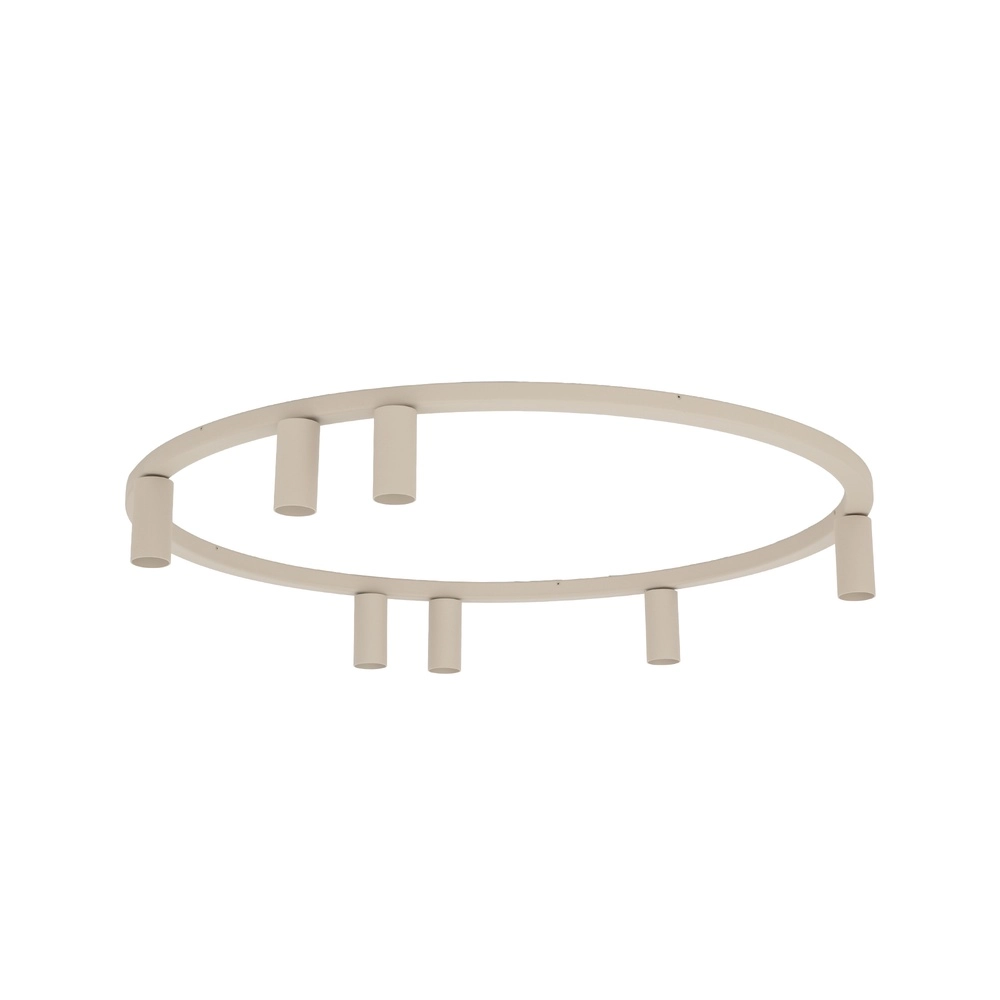 Cirkel opbouwspots Fourty 7x GU10 - beige